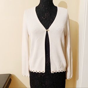 St Johns Sport • Cream Open Cardigan Pearl (S)